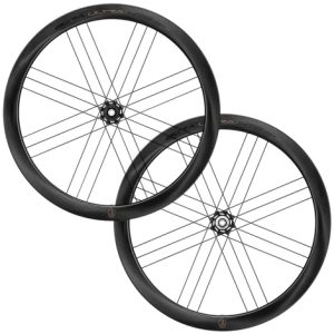 Campagnolo Bora Ultra WTO 45 Carbon Disc Clincher Road Wheelset - Black / 12mm Front - 142x12mm Rear / Campagnolo N3W / Centerlock / Pair / 13 Speed / 700c