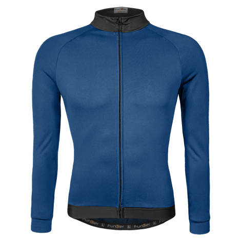 Funkier AirBloc Thermal Long Sleeve Cycling Jersey - Blue / Small