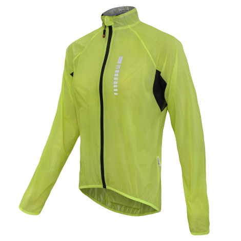 Funkier DryRide Pro Ladies Showerproof Cycling Jacket - Fluro Yellow / XSmall