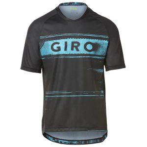 Giro Men's Roust Short Sleeve Jersey (Black/Iceberg Hypnotic) (S) - 7114864