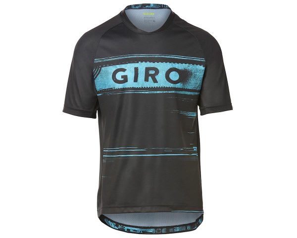 Giro Men's Roust Short Sleeve Jersey (Black/Iceberg Hypnotic) (S) - 7114864