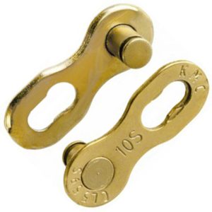 KMC 10R MissingLink 10 Speed Reusable Chain Links - Ti-N Gold
