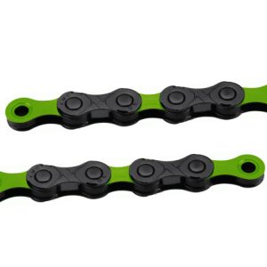 KMC DLC 12 Speed Chain - Black / Green / 12 Speed / 126L