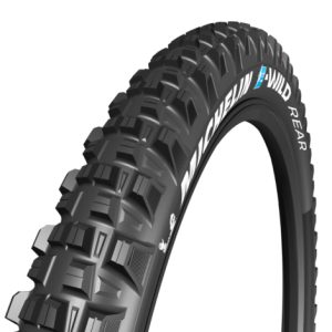 Michelin E-Wild Folding Rear MTB Tyre – 29" - Black / 29" / 2.6" / Folding