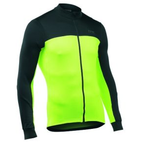 Northwave Force 2 Long Sleeve Cycling Jersey - Black / Yellow Fluro / 2XLarge