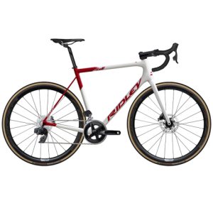 Ridley Helium Disc Rival Etap Carbon Road Bike - 2023 - Red / White / Small