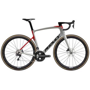 Ridley Noah Fast Disc Ultegra Di2 Carbon Road Bike - 2023 - Silver / Red / Black / Large
