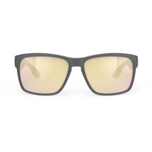 Rudy Project Spinhawk Sunglasses Multilaser Lens - Charcoal Matte / Gold Lens