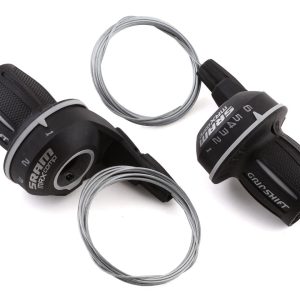 SRAM MRX Comp Grip Shifters (Black) (Pair) (3 x 6 Speed) (For Shimano Derailleurs) - 00.0000.200.647