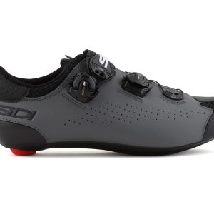 Sidi Genius 10 Mega Road Shoes (Black/Grey) (40) (Wide) - SRS-GXM-BKGY-400