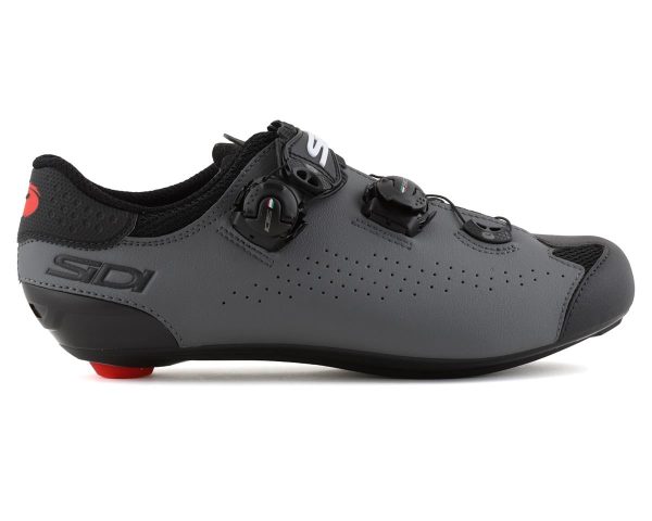 Sidi Genius 10 Mega Road Shoes (Black/Grey) (40) (Wide) - SRS-GXM-BKGY-400