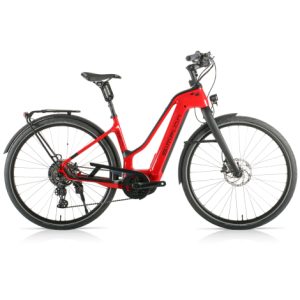 Simplon Chenoa Bosch CX Deore Womens Carbon E-Bike - Gloss Red / Gloss Black / Small