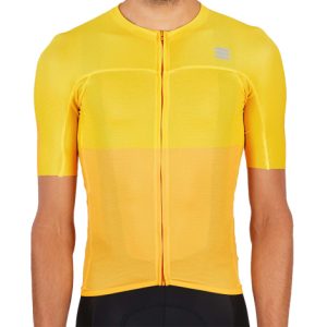 Sportful Bodyfit Pro Light Short Sleeve Cycling Jersey - Yellow / XLarge