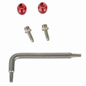 Sram Pin & Olive Hose Disc Brake Fitting Kit x 2 - Silver / Red / Set of 2 and X 1 T8 Torx