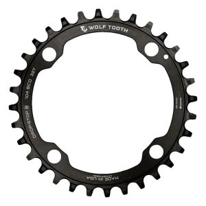 Wolf Tooth Components Drop-Stop Chainring (Black) (Drop-Stop B) (Single) (32T) (104mm BCD) - 10432-B