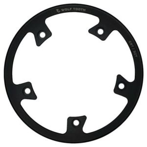 Wolf Tooth Direct Mount Bash Ring for Stainless Steel Chainring - Black / Direct Mount / 24/26T