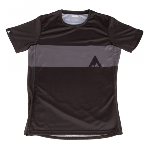 Foundation | Short Sleeve Jersey Men's | Size Small In Black/grey | 100% Polyester
