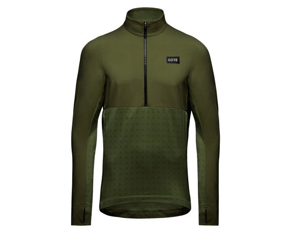 Gore Wear Men's Trail KPR Hybrid Long Sleeve Jersey (Utility Green) (M) - 100923BH0005