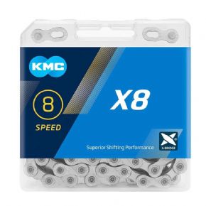 Kmc X8 Silver/ Grey 114l 8 Speed Chain
