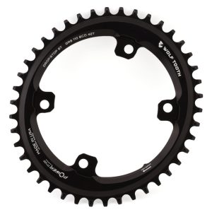 Wolf Tooth Components Elliptical Chainring (Black) (110mm Shimano Asym. BCD) ... - 110GR4-V-S-00F-42