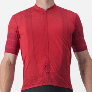 Castelli Unlimited Terra Short Sleeve Jersey - SS23 - Dark Red / Small