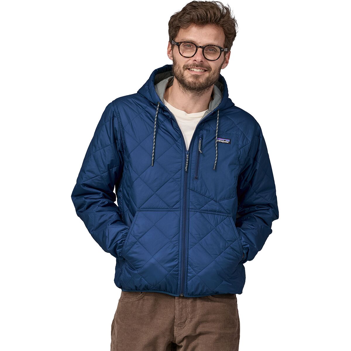 Diamond Quilted Bomber Hooded Jacket - Men's - In The Know Cycling