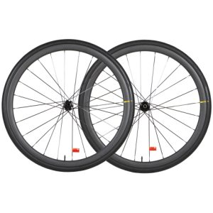 Mavic Ksyrium Pro Carbon UST Disc Road Rear Wheel - Black / 12mm Front - 142x12mm Rear / Shimano / Pair / Centerlock / 10-11 Speed / Tubeless / 700c