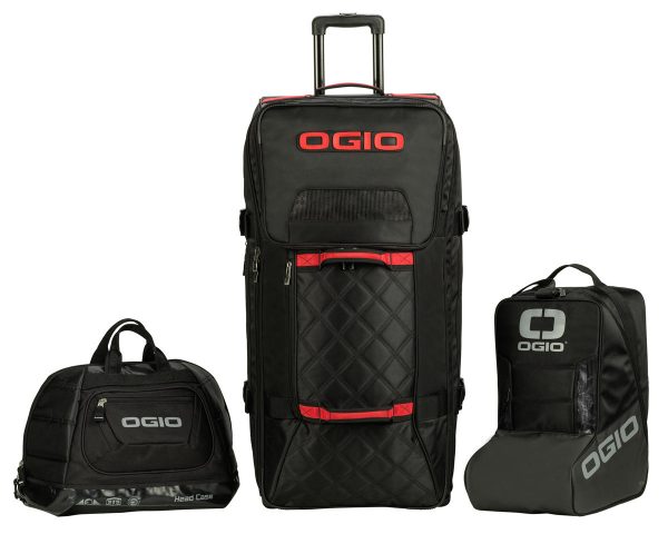 Ogio Rig T3 Pit Bag (Black/Red) w/Helmet & Boot Bag - OGI5919580OG