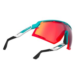 Rudy Project Defender Sunglasses Multilaser Lens - Emerald White Matte / Red Lens