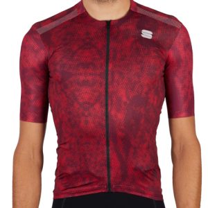 Sportful Escape Supergiara Short Sleeve Cycling Jersey - Red Wine / XLarge