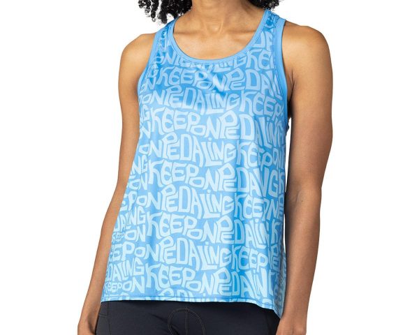 Terry Women's Studio Sleeveless Top (Blue) (Keep On Pedaling) (L) - 630877A4CW2