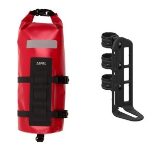 Zefal Z Adventure Fork Pack Front Bag & Holder - Black,red