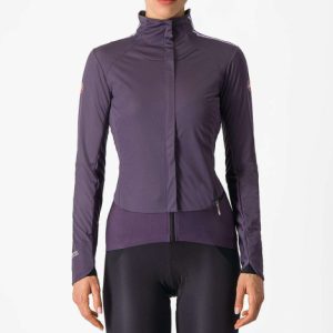 Castelli Alpha Doppio ROS Women's Cycling Jacket - AW23 - Night Shade / Orchid Petal / Silver Grey / XSmall