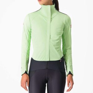 Castelli Alpha Doppio ROS Women's Cycling Jacket - AW23 - Paradise Mint / Black Reflex / Black / Small