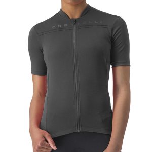 Castelli Anima 4 Short Sleeve Jersey (Light Black) (M) - A4523042085-3