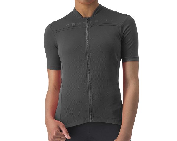 Castelli Anima 4 Short Sleeve Jersey (Light Black) (M) - A4523042085-3