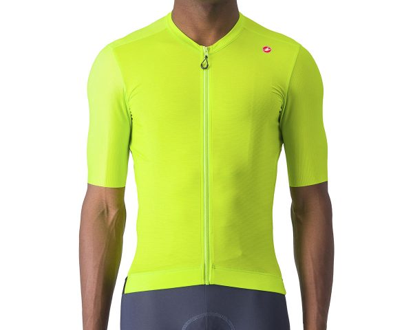 Castelli Espresso Short Sleeve Jersey (Electric Lime/Deep Green) (S) - A4524007383-2