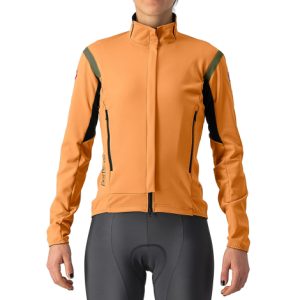 Castelli Perfetto RoS 2 Women's Cycling Jacket - AW22 - Melon / Military Green / Small