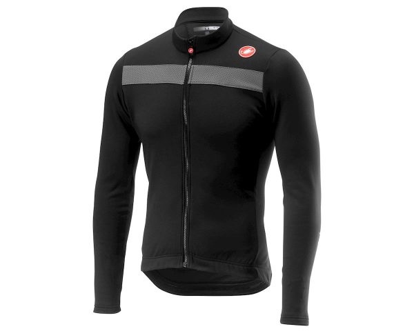 Castelli Puro 3 Long Sleeve Jersey FZ (Light Black/Silver Reflex) (L) - A18511085-4