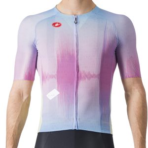 Castelli R-A/D Short Sleeve Jersey (Multicolor Violet) (S) - A4524017987-2