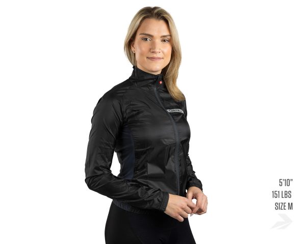 Castelli Women's Squadra Stretch Jacket (Light Black/Dark Grey) (L) - B4521529085-4