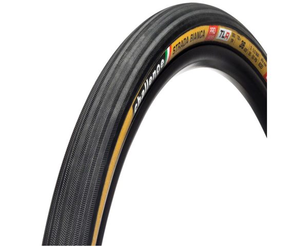 Challenge Strada Bianca Pro Handmade Tubeless Tire (Tan Wall) (700c) (33mm) (Folding) (Su... - 00560