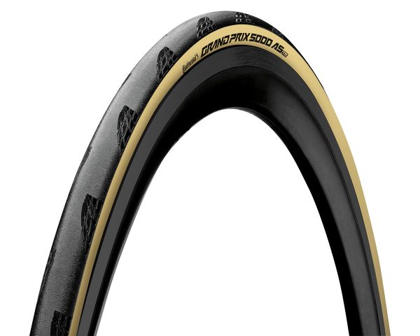 Continental Grand Prix 5000 AS Tubeless Road Tire (Black/Cream Skin) (700c) (25mm) ... - 01019010000