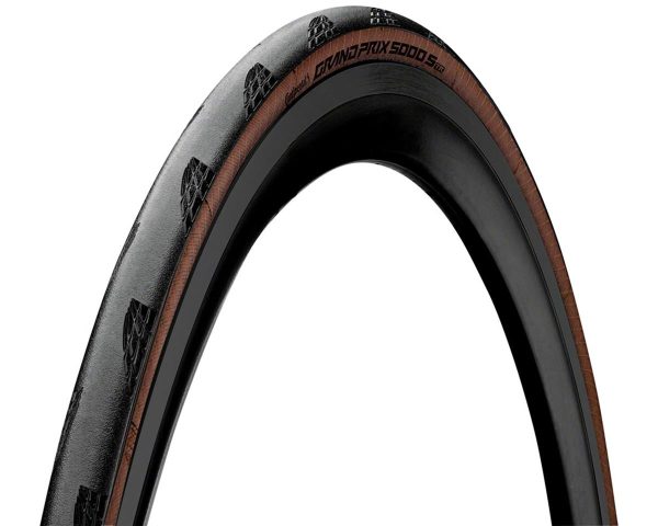 Continental Grand Prix 5000 S Tubeless Tire (Tan Wall) (700c) (25mm) (Folding) (Bla... - 01018730000
