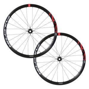 Fulcrum Racing 400 Disc Wheelset - Black / Campagnolo / 12mm Front - 142x12mm Rear / Centerlock / Pair / 11-12 Speed / Clincher / 700c