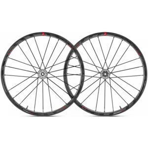 Fulcrum Racing Zero Carbon Disc Road Wheelset - Black / Campagnolo / 12mm Front - 142x12mm Rear / Pair / 11-12 Speed / Centerlock / Tubeless / 700c