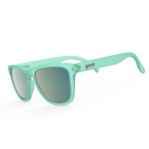 Goodr Unicorn OG Polarized Sunglasses - Nessys Midnight Orgy / Turquoise / Reflective Turquoise Lens