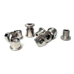 I.D CR-MO Double Chainring Bolts - Silver
