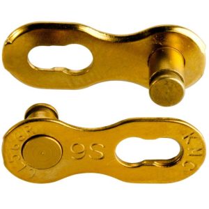 KMC 9R MissingLink 9 Speed Reusable Chain Links - Ti-N Gold