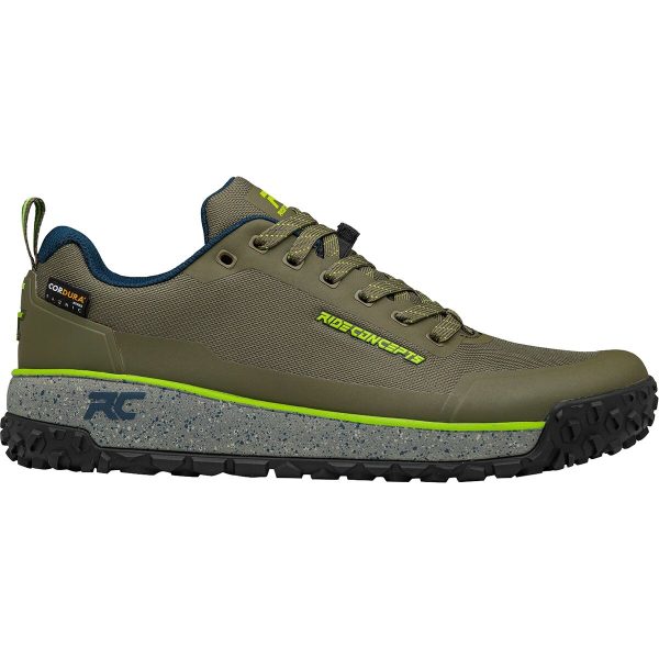 Ride Concepts Tallac Mountain Bike Shoe - Men's Olive/Lime, 9.0